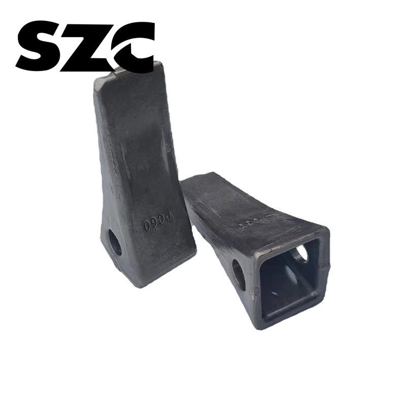 Hochleistungs-Hydraulischer Bagger Eimer Zähne und Adapter Schwarze Farbe